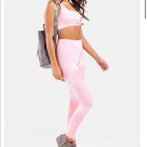 Francesca’s NWT pink tye die workout leggings